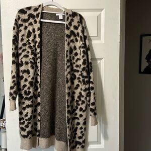 H&M leopard cardigan